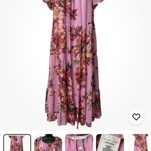 Trina Turk pink chiffon, new with tags